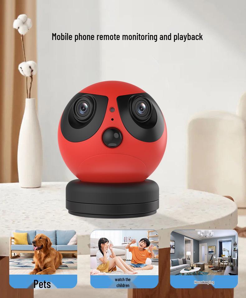 Wireless Dual-Lens Baby Monitor with Motion Detection & Alarm
