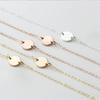EManco Round Stainless Steel Necklaces for Women Korean Pendant Gold Choker Necklace for Women Fashion Jewelry