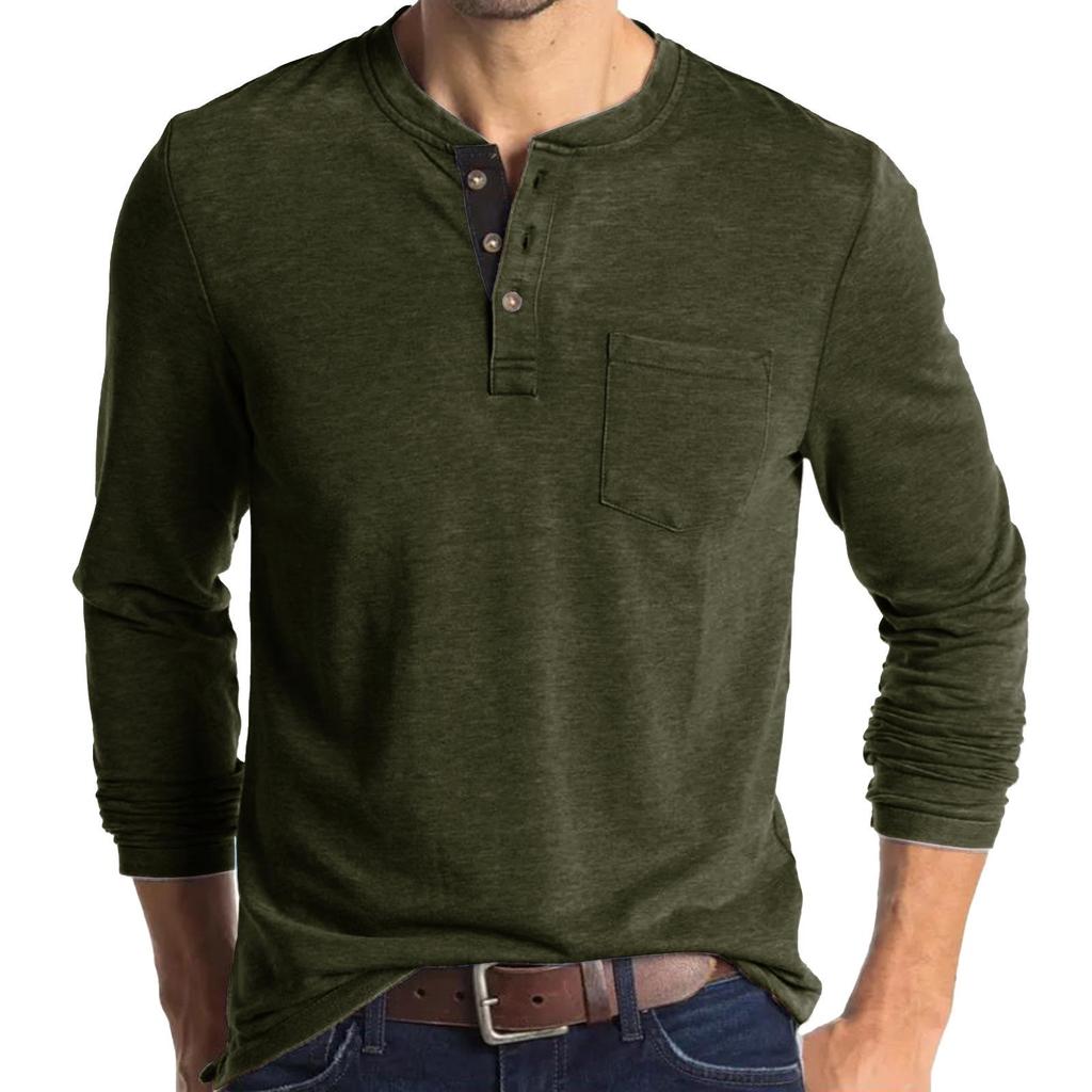 2023 Men's Long Sleeve Round Neck T-Shirt