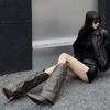 Pointed thin heel boots summer new retro high heel trouser boots niche versatile thin fashion boots women