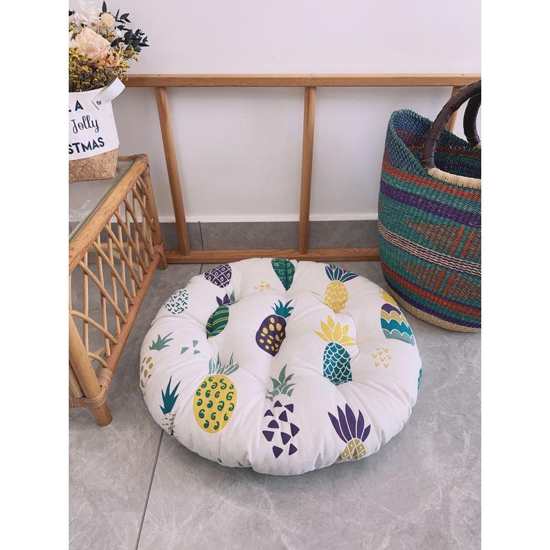 

[Мистер. [Ми Ву] Хлопковая и Льняная Ткань Подушка Футон Татами Балкон Эркер Подушка для Медитации Заезд в Отель типа «Постель и Завтрак» Pineapple 40X40cm