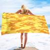 Camouflage Strandtücher Übergröße Badetücher Sandfrei Sporttücher Leicht Super Saugfähig Weiches Handtuch für Männer Jungen