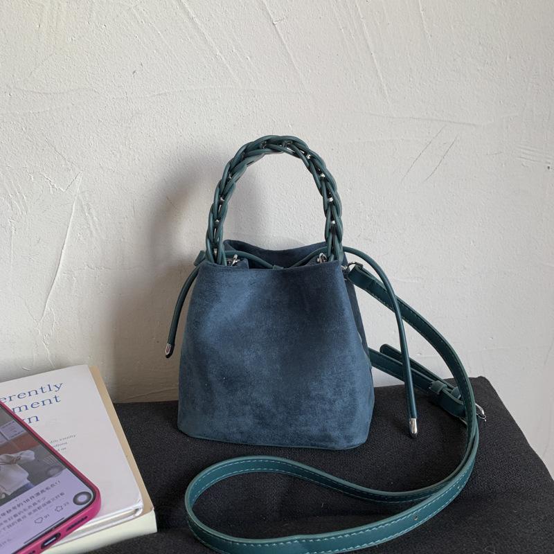 Premium retro bucket bag women's casual messenger bag mini handbag