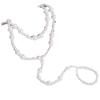 Ebay Stylish And Simple Double Layer, Beach Anklet Pearl Foot Ring Two-Piece Set
