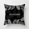 45X45CM ins Nordic modern simple black and white wind pillowcase sofa office seat car cushion cover home decoration