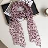 New silk scarf premium printing loose multi-purpose simple polka dot headband leopard print sweet cool streamer