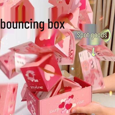 Caja de sobre rojo sorpresa emergente: Caja de Regalo de Cumpleaños o San Valentín Inspirada en TikTok