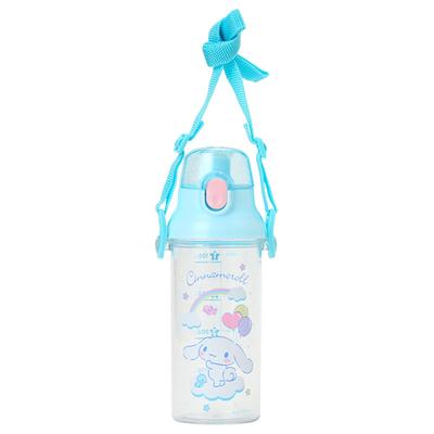 Transparenter Deckel Gesättigter Polyesterdeckel Silikon-Namensaufkleber Spülmaschinenfest 605743 Ein-Touch-Flasche, Cinnamoroll, & Körper Harz, & Trageband Polypropylen,
