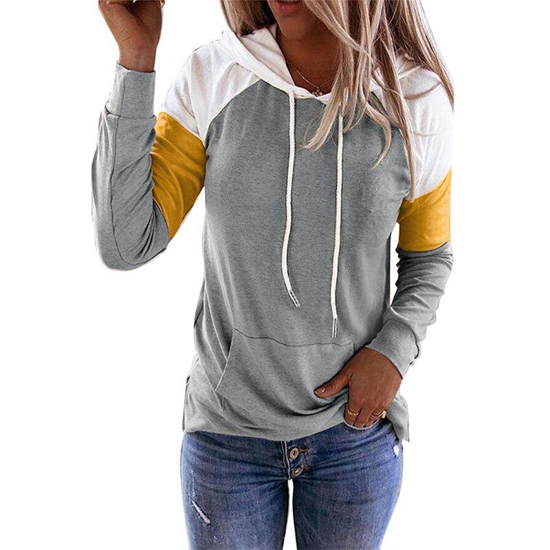 

US Shiying 2025 Fall New Arrival Drawstring Hoodie Female Fashion Casual Multicolor All-Matching Jumper Grey 2XL code fits (75.00 kg-82.50 kg