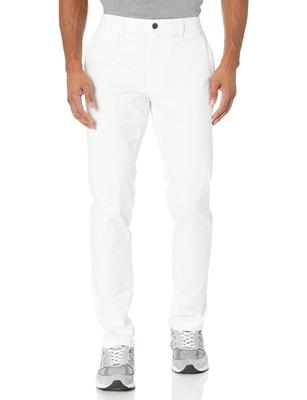 Washed Comfort Skinny Fit Stretch Chino Pants Size W36 L32 [Amazon Essentials] (Formerly Goodthreads) Men's White, /