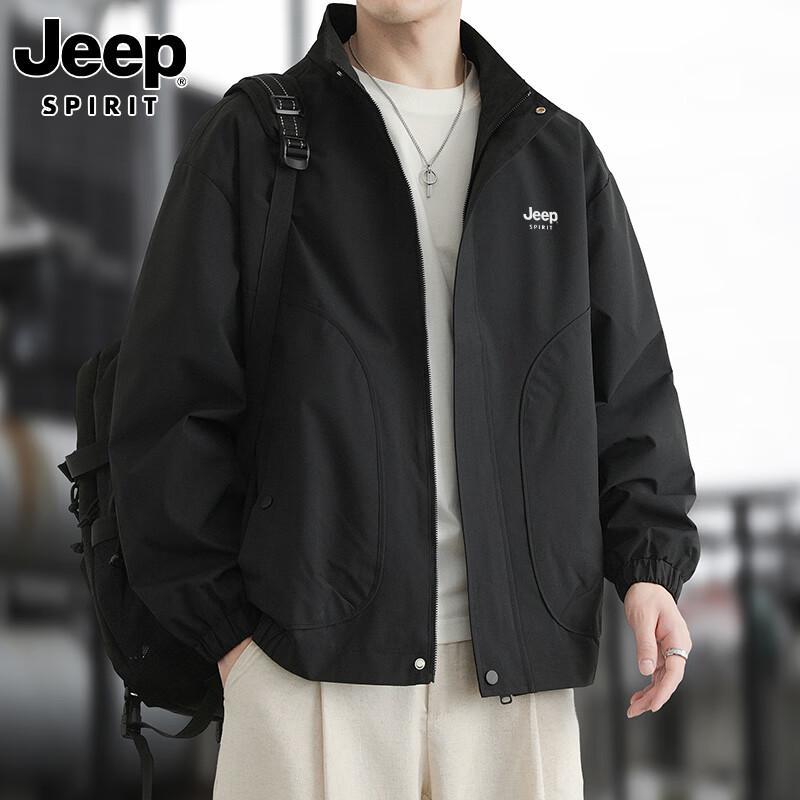 JEEP SPIRIT Men s Stand-up Collar Windproof Jacket M