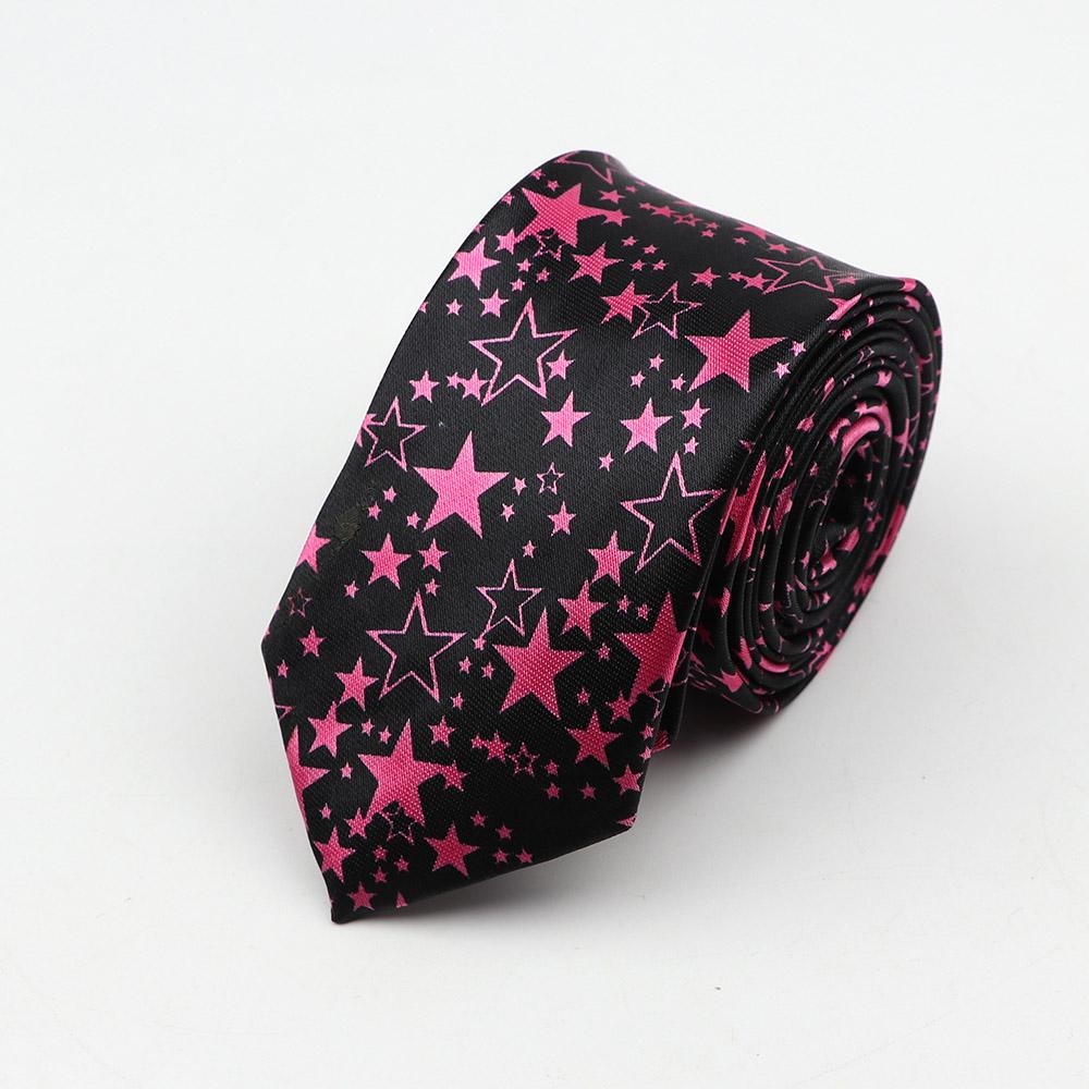 Classic Fashion Men's Skinny Tie Colorful Musical Notes Printed Piano Guitar Polyester 5cm Width Necktie Party Gift Accessory