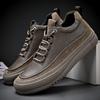 Men's Wear-resistant Autumn and Winter Leather Shoes Sneakers