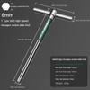 T-type High Speed Rotating Hex Slide Bar Wrench Household Stainless Steel Screwdriver Hex Chrome Spanner Tools Extended Wrench