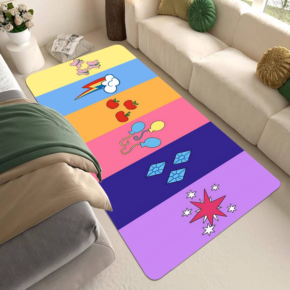 Children Animation L-Little P-Pony Bathroom Mat Kids Room Bedroom Decoration Balcony Anti-Slip Doormat Living Room Welcome Rug