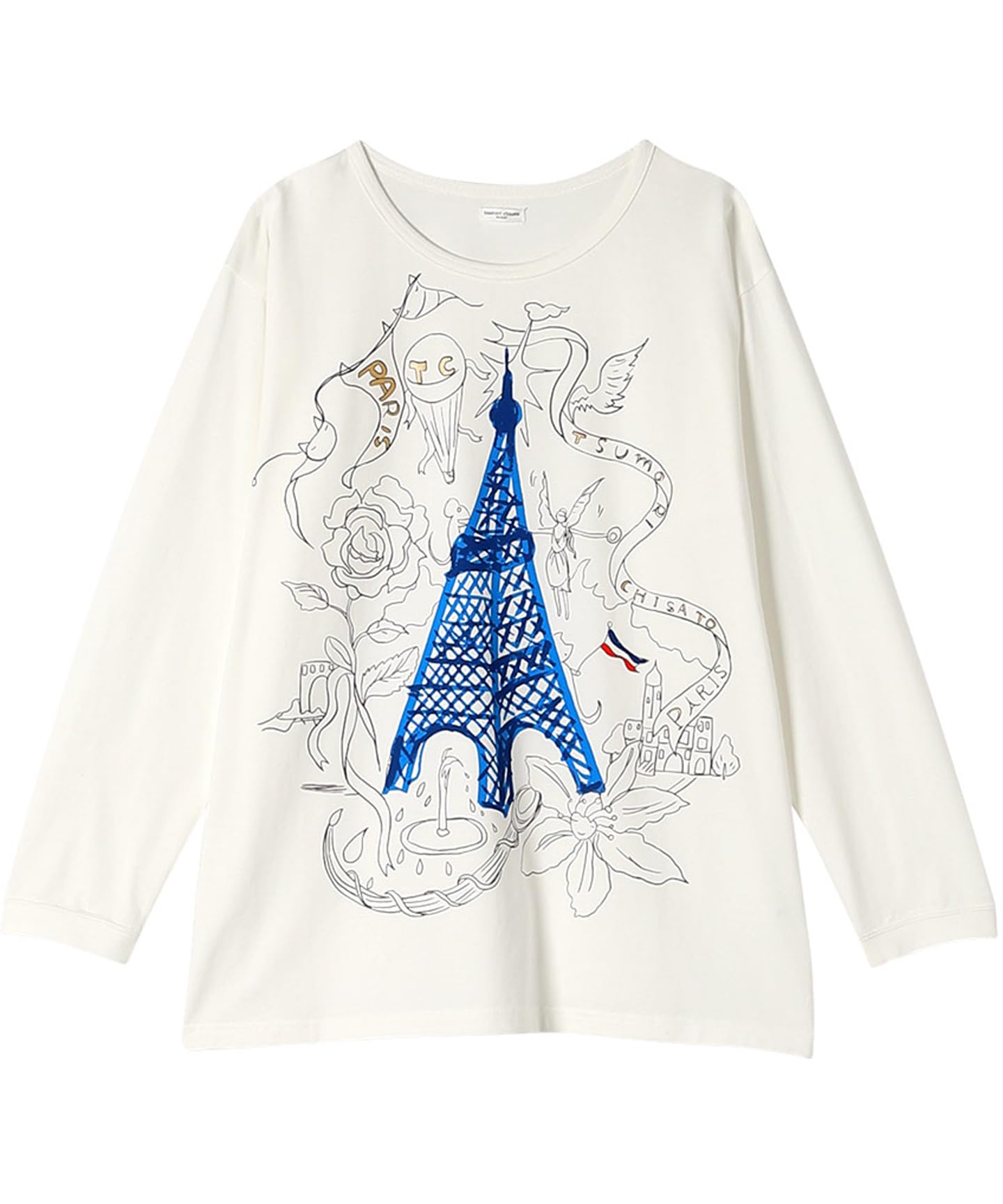 

Wacoal RELAX SLEEP Relax Tsumori Chisato Long Sleeve Cotton Tsumori Chisato SLEEP IV & (Wacoal & Sleep) Top, Loungewear, 100% (UTX585 LL)