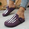 2025 Spring and Autumn New Mori Women's Style Without Heel Versatile Boken Lazy Drag Fashion Bag Head Half Slippers Women's Outer Wear
