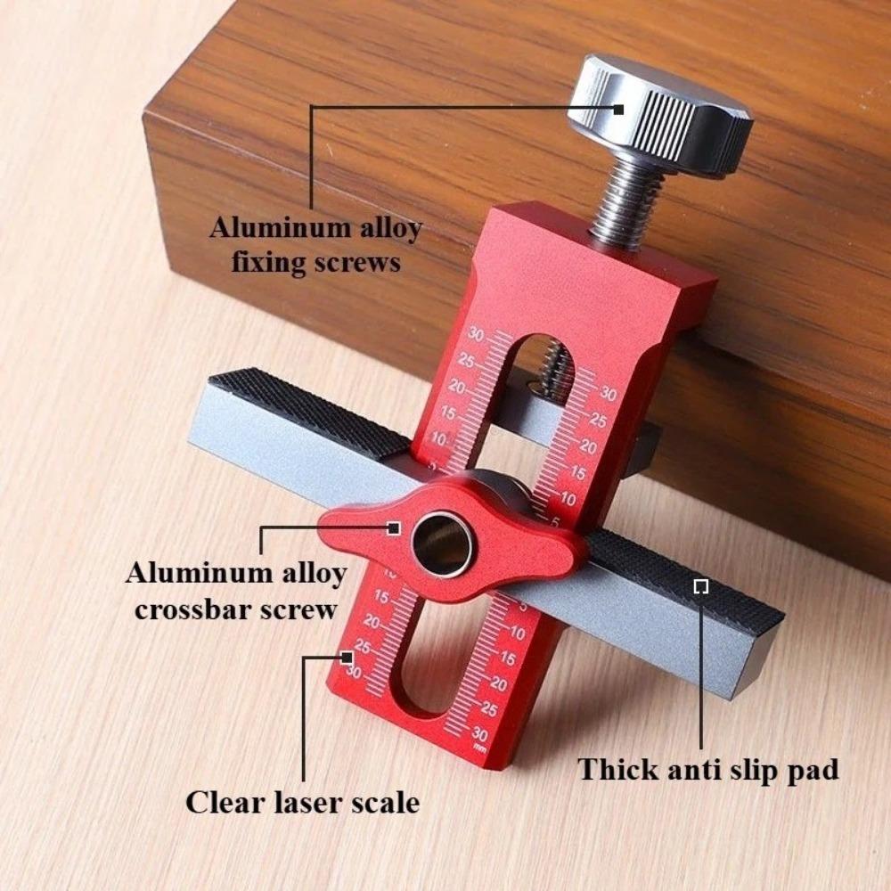 1PC Wardrobe Cabinet Door Panel and Rebounder Punched Mounting Jig Woodworking 10mm Doweling Drilling Guide Locator Installing Clip