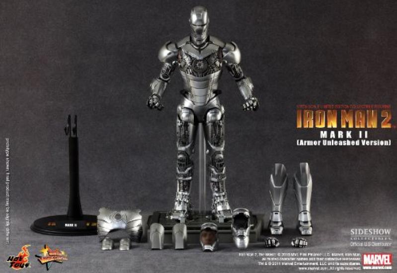 Movie Masterpiece Iron Man 2 Scale Figure Iron Man Mark II Unleashed 1/6 (Armor Version)
