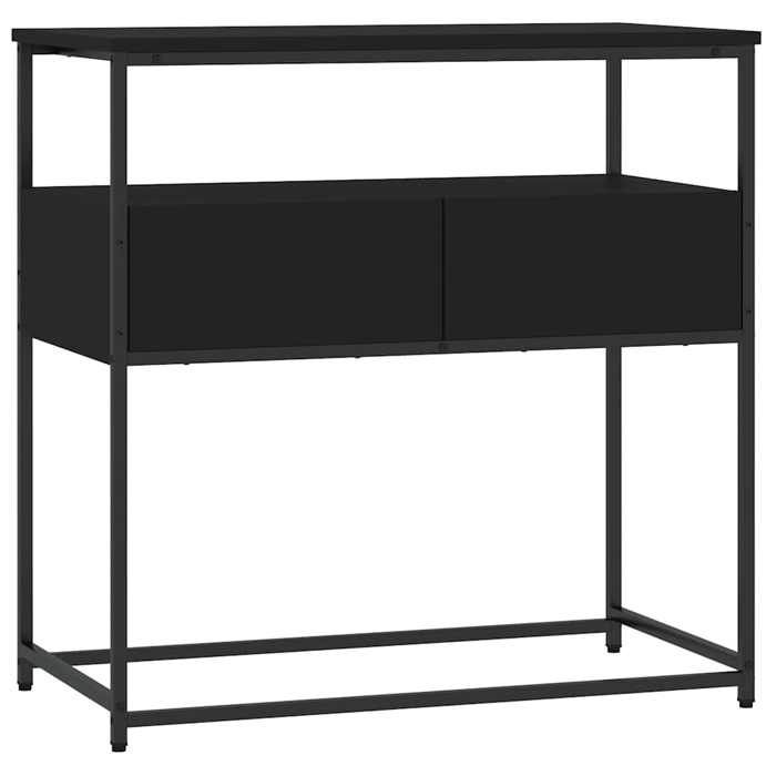 VidaXL Console Table Black 75x40x75 Cm Engineered Wood 834155