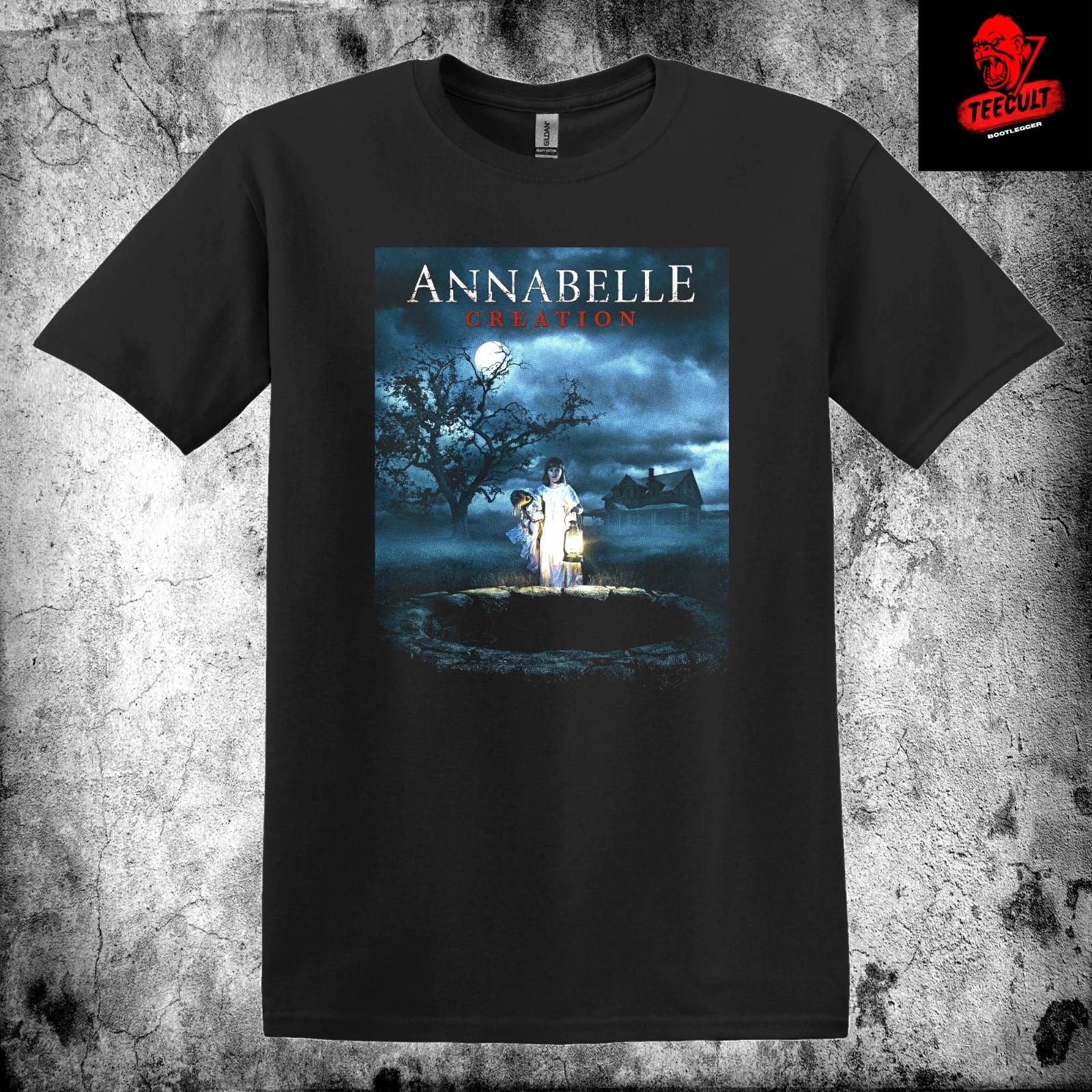 Men s and Women s T-shirts Annabelle Creation Retro Horror Movie Unisex Heavy Cotton XS