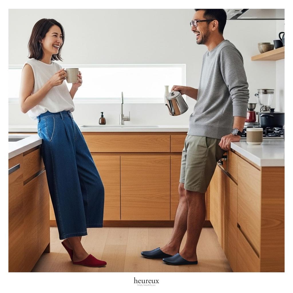 Comfortable room sandals made with the same manufacturing process as and Suitable for both men and Japanese shoe [heureux] shoes. Sound-absorbing