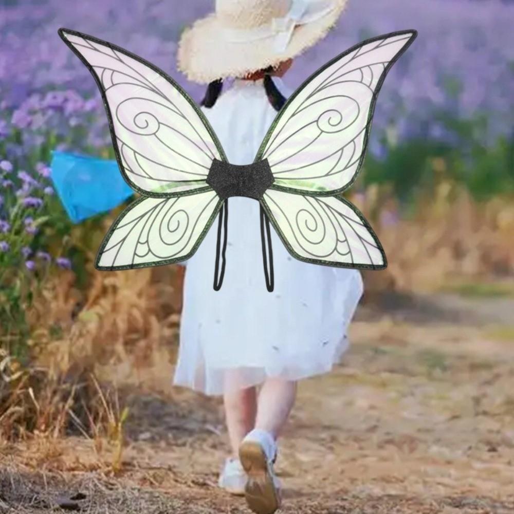 Sparkly Gradient Butterfly Princess Wings Organza Elf Wings Creative Cosplay Wings  Birthday Party