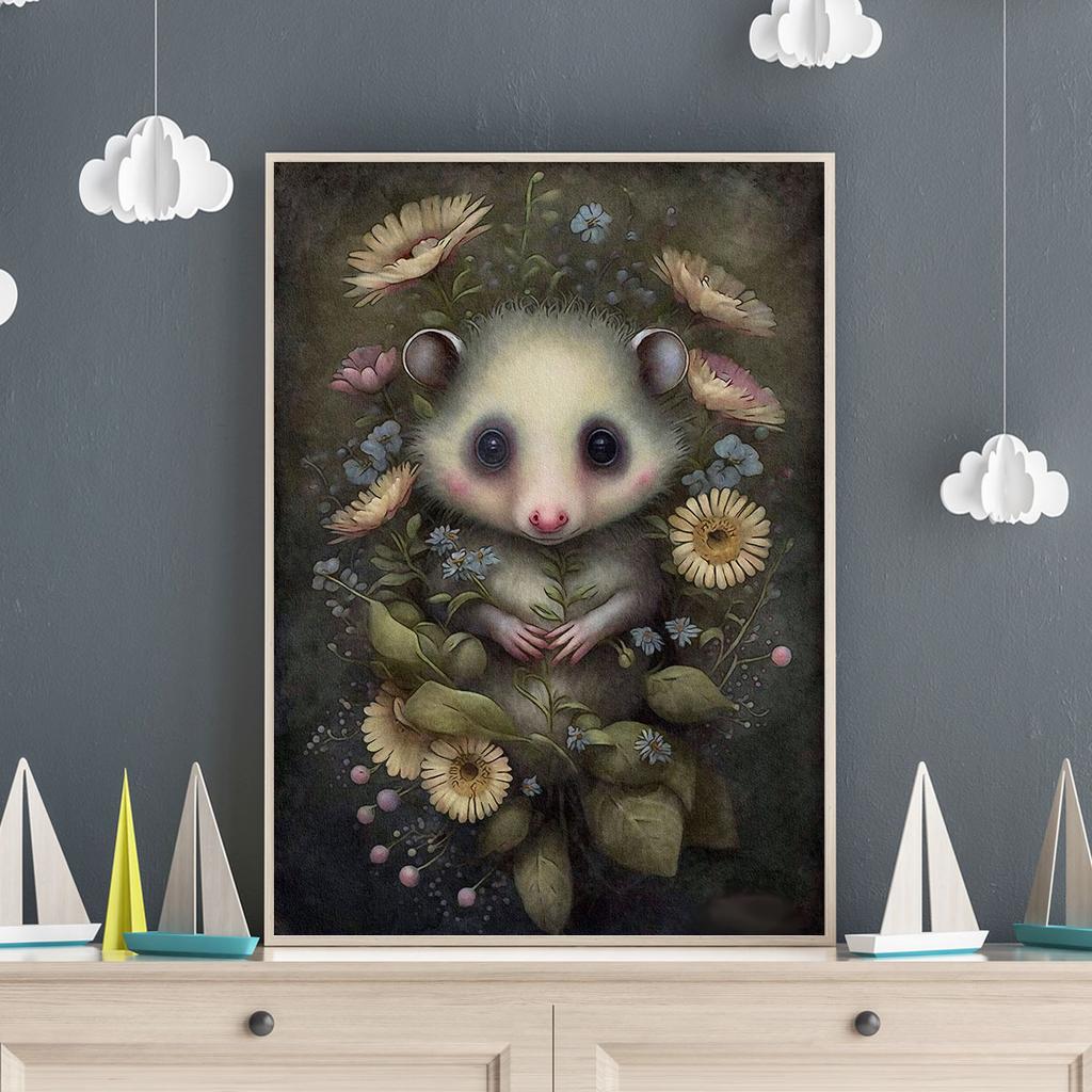 Poster for a Child Children's Pictures Opossum