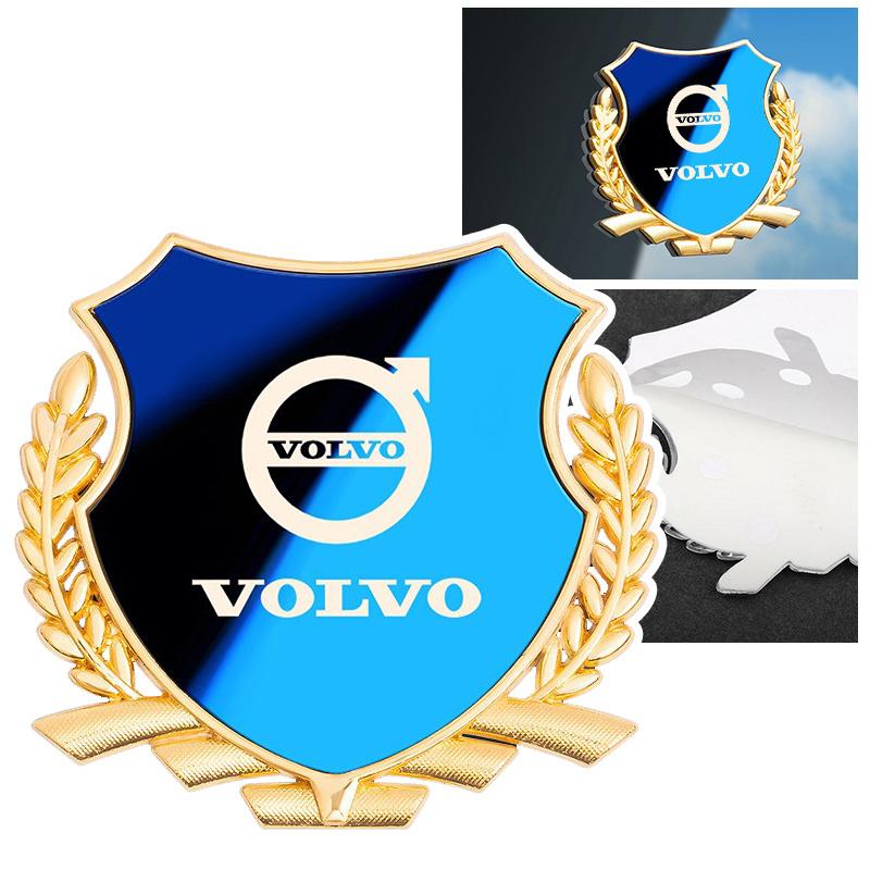 3D metal shield high quality car emblem badge decoration sticker for Volvo XC60 V50 V40 XC90 S60 S40 S80l V90 V60 EX90 S90 XC40