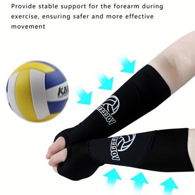 1 Pair Volleyball Arm Sleeves, Breathable Finger Sleeves, for Basketball and Tennis Training,for Outdoor Sports for Men and Women