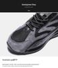 Men's Trendy Korean Style Breathable Dad Shoes with Vulcanized Thick Sole and Hidden Heel for All Seasons