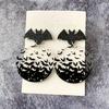 Trendy Earrings Halloween Bat Acrylic Ear Studs Visual Effects Ear Adorments