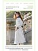 Women's Mid-Length Trench Coat - 2024 Spring/Autumn, Color Block, Fashionable British Style