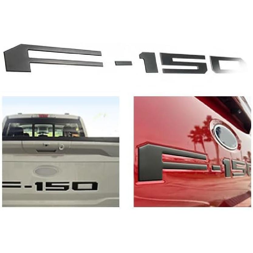 F15 Tailgate ert Letters for -2025, 3D Raised Tailgate Decals with Strong Adhesive, Durable ABS Plastic Emblems, Easy tallation, Matte Black, 150