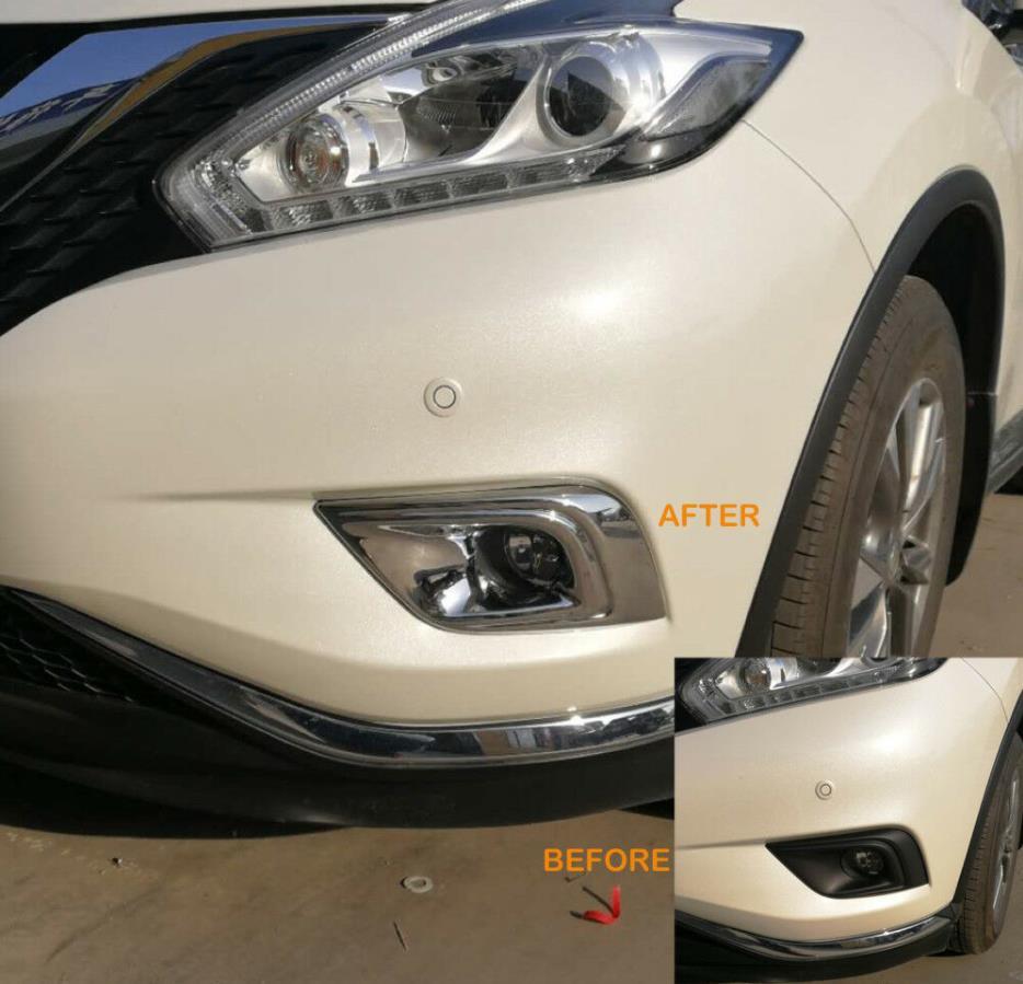 

Для Murano 2015 2016 2017 2018 Автомобильная хромированная передняя противотуманная фара с накладкой