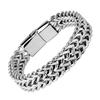 Lion head animal bracelet for men stainless steel braided chain wristband bracelet fashion hip hop jewelry