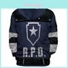 Bequeme Resident Evil Hoodies Leon Scott Kennedy 3D Gedruckter Pullover Cosplay Jacke Mantel Für Alle Jahreszeiten