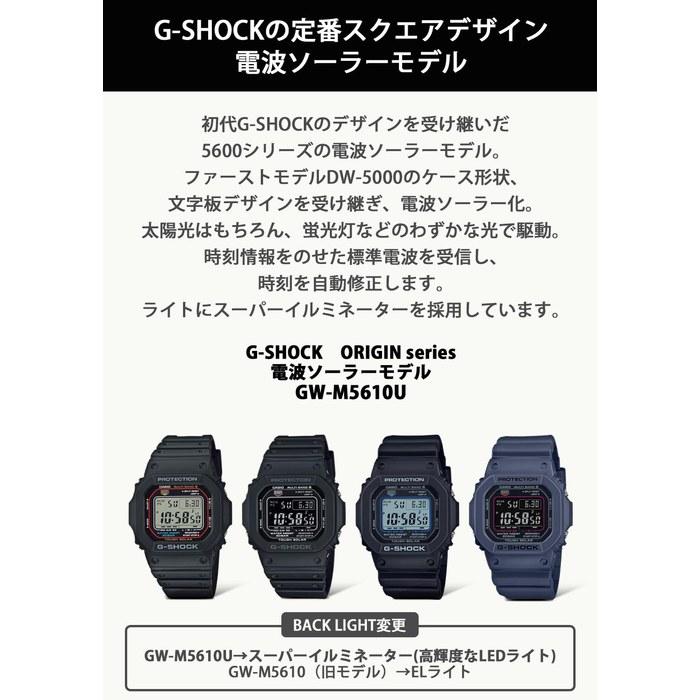 [Casio] G-Shock Watch GW-M5610U-1JF, Solar, Black