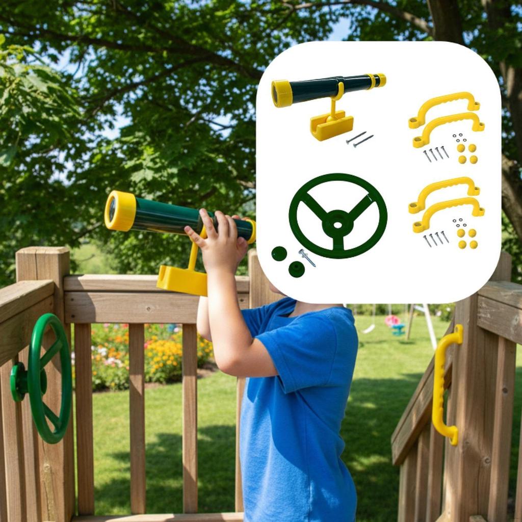 Kids Outdoor Playground Accessories Playset Easy Installation Role Playing