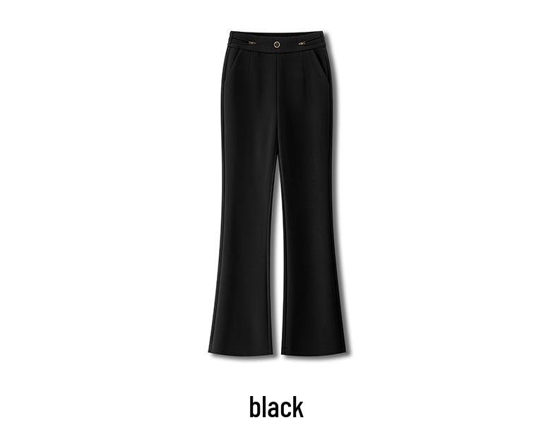 Women's High-Waisted Slim-Fit Micro-Flared Pants, Spring/Autumn 2024 Collection