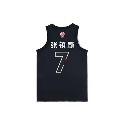 Li Ning CBA Visų žvaigždžių serija SS22 Šiaurės regiono gerbėjų leidimas Liaoning komandos Amerikos retro Zhang Zhenlin 7 krepšinio marškinėliai Vyriški marškinėliai Juodi AAYS195-1
