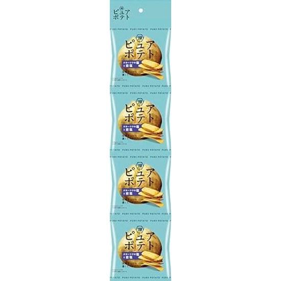 Koikeya 4-Pack Potato Comfort Ohotsuku Salt Rock Mixed Flavor 52g12 Bags