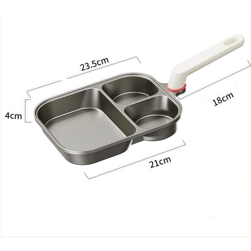 3 In 1 Frying Pan Breakfast Pan Non Stick Pan Omelette Egg And Burger Non Stick Thickened Pan