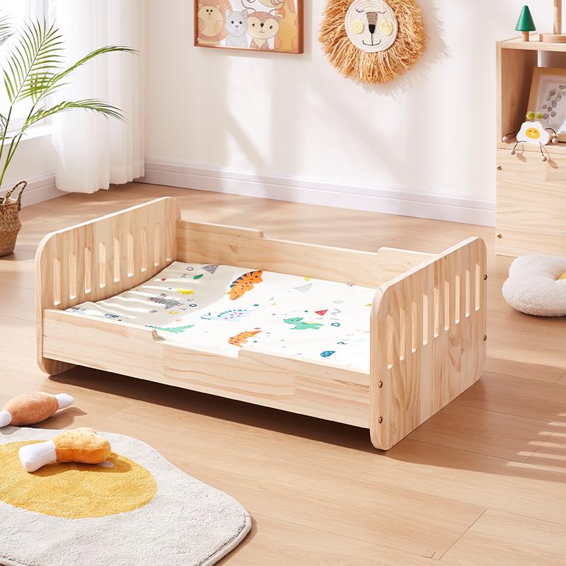 Elevated Wooden Dog Bed Breathable Moisture-proof Pet Nest Four Season Universal Cat House Stylish Design Kennel for Indoor