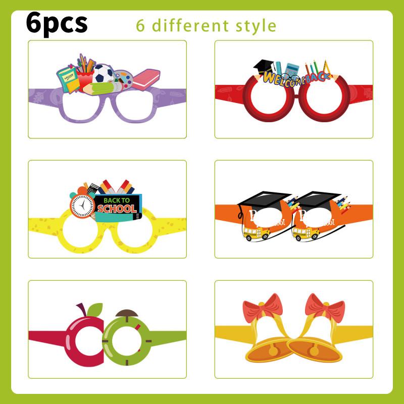 Kids Event Paper Glasses Set For Childrens Day And Classroom Activities Prop