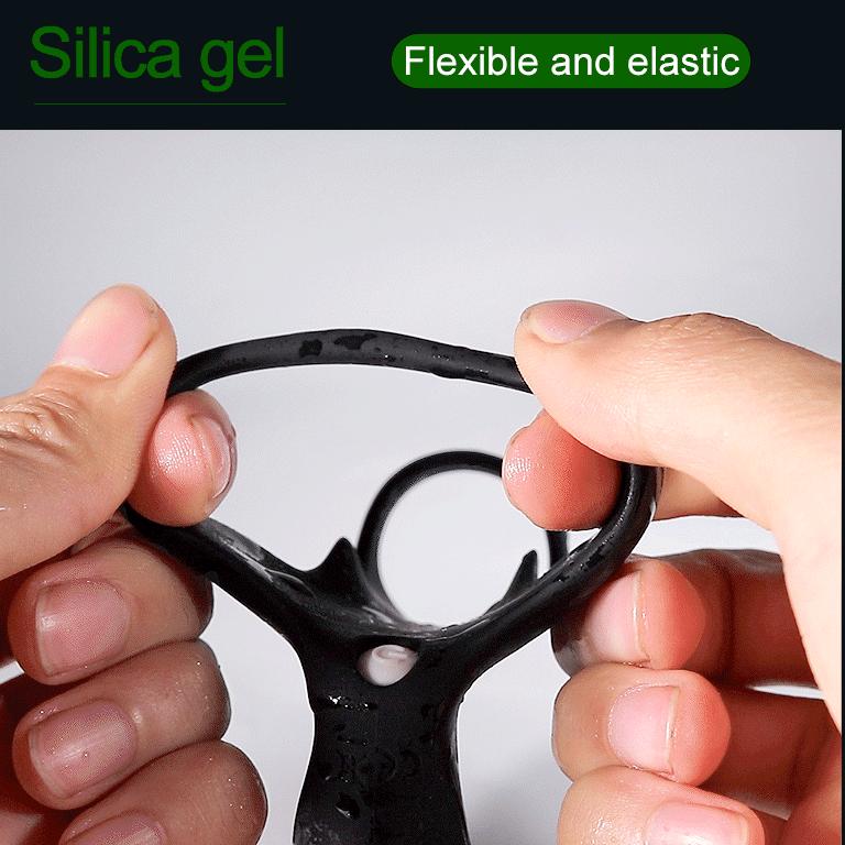 Vibrating Penis Ring Delay Ejaculation Silicone Reusable Semen Cock Rings on For Men Enlargement Sex Toys Clitoral Stimulation for Men Couple Rings