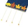 4Pcs Fall Leaves Themed Metal Bookmarks with Chain Pendant Books Page Marker Reading Aid for Book Lover Readers Writers