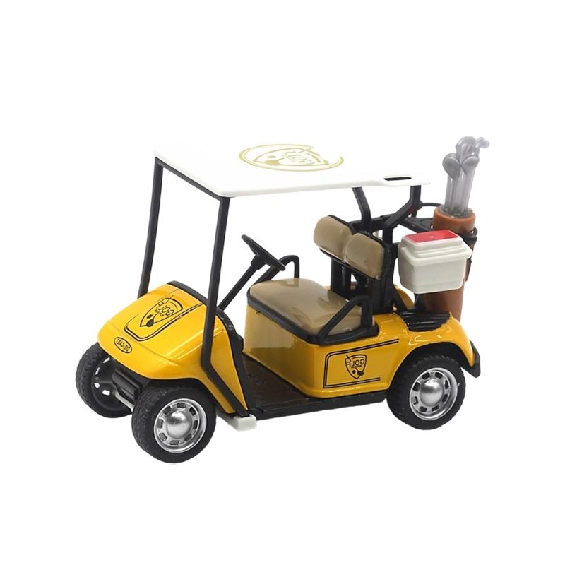 

Pull Back Function Miniature Golf Cart 1 36 Scale Safe Coating жёлтый