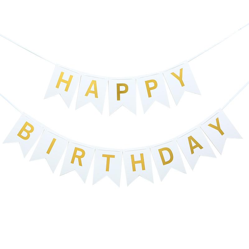 Europa e América, Vestir-se para Aniversário, Artigos para Festa, Banner FELIZ ANIVERSÁRIO, Adereços de Decoração de Cena de Aniversário