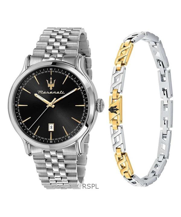 

Maserati Epoca Нержавеющая сталь Черный циферблат солнечные лучи Кварцевые R8853118029 100M Мужские часы с дополнительным браслетом солнечный луч/чёрный